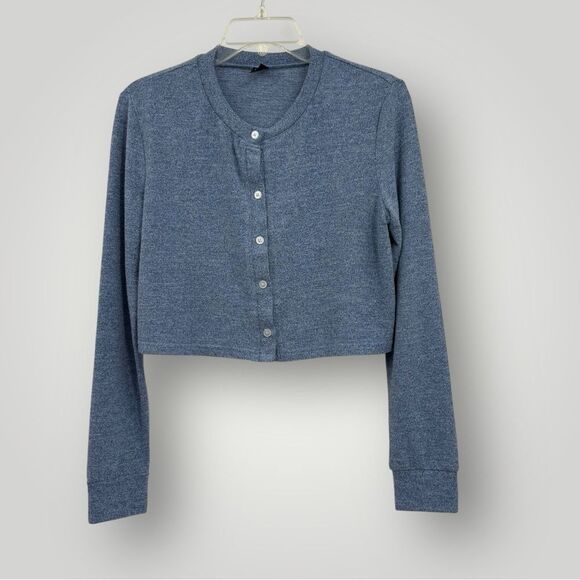 SHEIN 3-Pc Knit Set Cardigan Skirt and Tank in Blue Women’s Size S - Picture 5 of 8